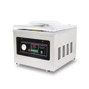DZ-400/2F dual-seal chamber vacuum sealer, stainless steel