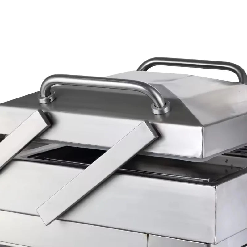 DZ-500/2SB floor-standing industrial chamber vacuum sealer, stainless steel