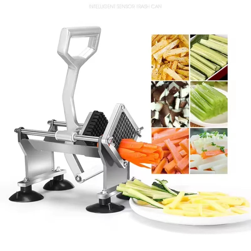 JG-03 manual hand-press vegetable dicer with stainless steel blades