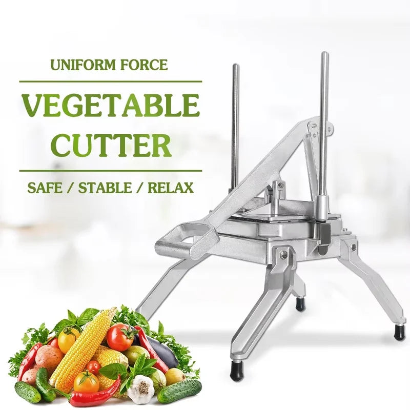 JG-12 manual hand-press vegetable cutter, aluminium and stainless steel