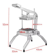 JG-12 manual hand-press vegetable cutter, aluminium and stainless steel
