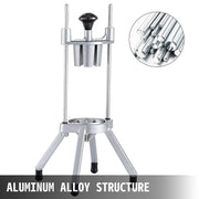 JG-15 compact manual hand-press vegetable cutter, aluminium and stainless steel
