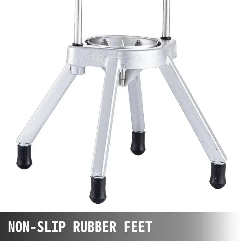 JG-15 compact manual hand-press vegetable cutter, aluminium and stainless steel