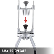 JG-15 compact manual hand-press vegetable cutter, aluminium and stainless steel