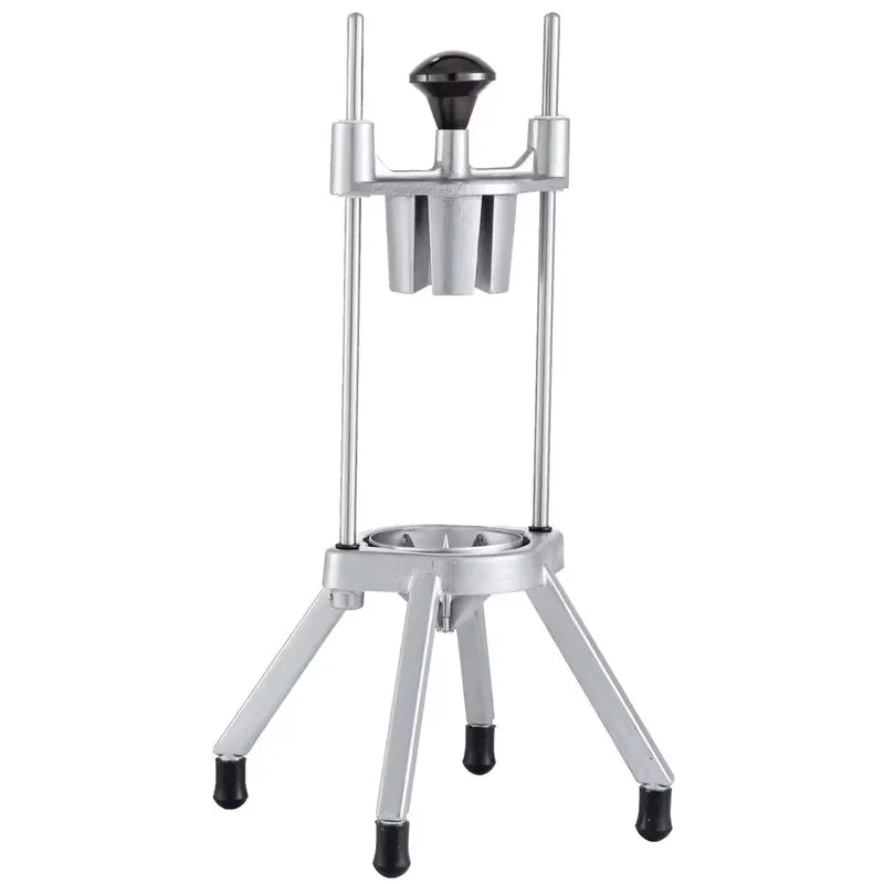 JG-15 compact manual hand-press vegetable cutter, aluminium and stainless steel