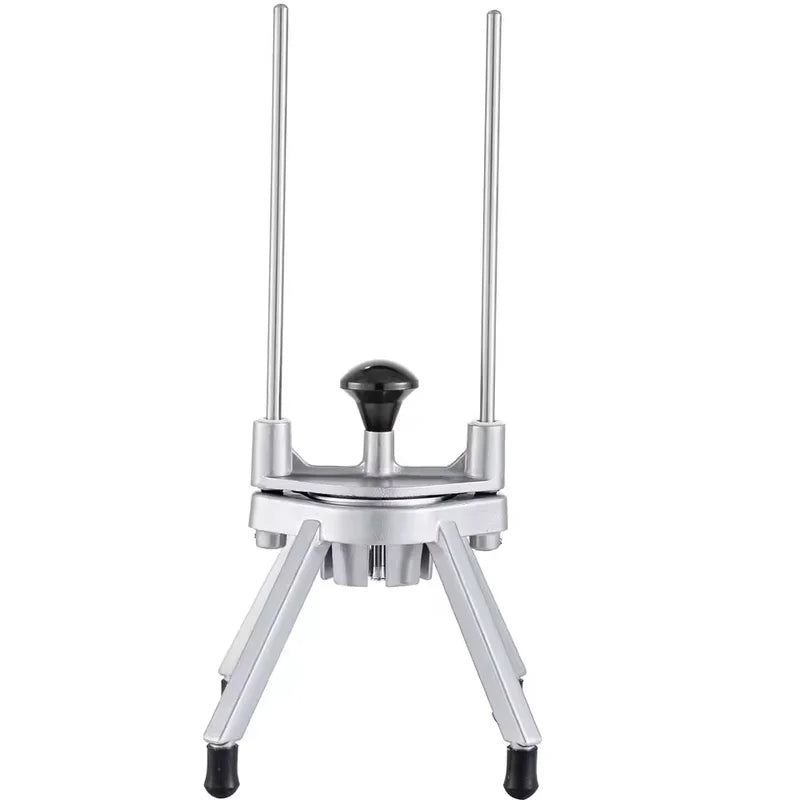 JG-15 compact manual hand-press vegetable cutter, aluminium and stainless steel
