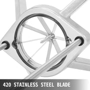 JG-15 compact manual hand-press vegetable cutter, aluminium and stainless steel