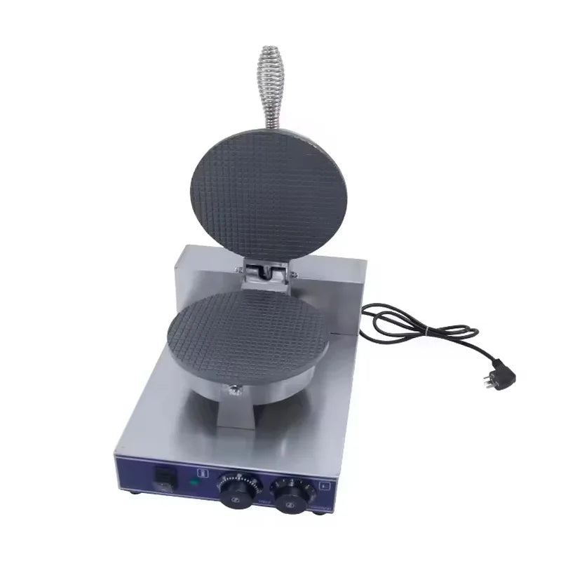 CHZ-1 single-plate commercial waffle cone maker, stainless steel