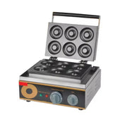 FYX-6A commercial donut and waffle maker with interchangeable plates