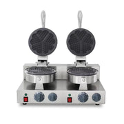 WXL-2207B-2 double waffle cone maker, two 18.5cm plates