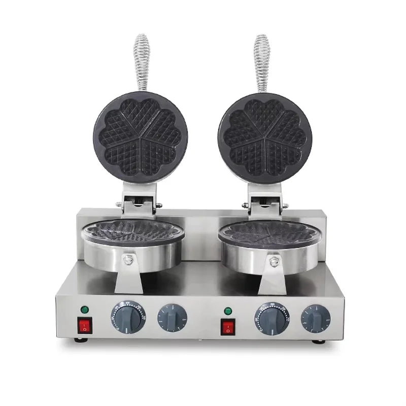 WXL-2207B-2 double waffle cone maker, two 18.5cm plates