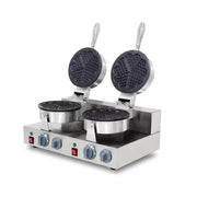 WXL-2207B-2 double waffle cone maker, two 18.5cm plates