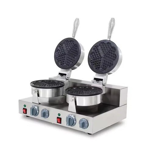 WXL-2207B-2 double waffle cone maker, two 18.5cm plates