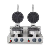 WXL-2207B-2 double waffle cone maker, two 18.5cm plates