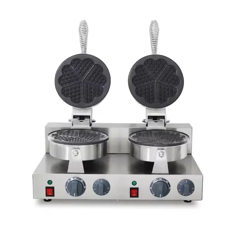 WXL-2207B-2 double waffle cone maker, two 18.5cm plates