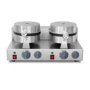 WXL-2207B-2 double waffle cone maker, two 18.5cm plates