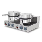 WXL-2207B-2 double waffle cone maker, two 18.5cm plates