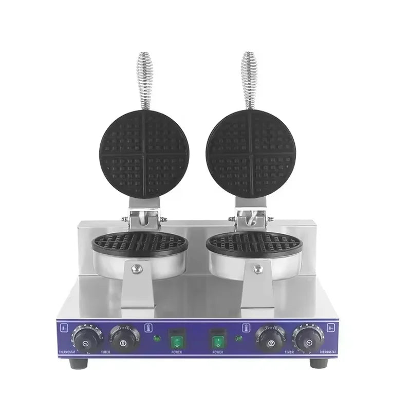 WXL-2 double-plate commercial waffle maker, cast iron