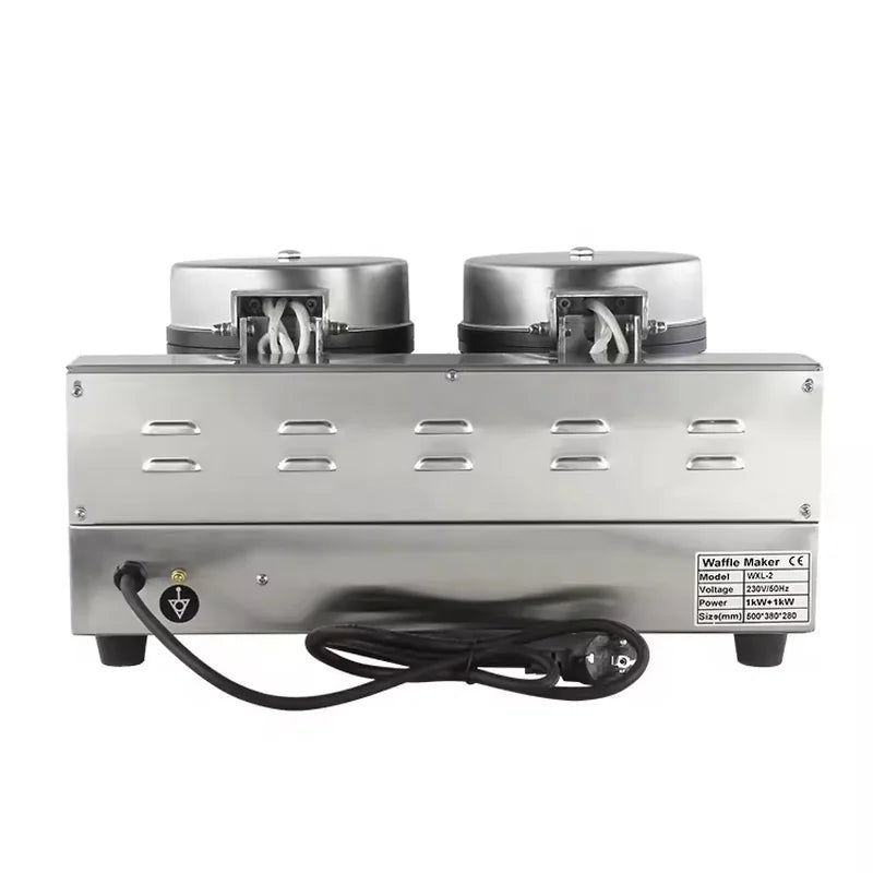 WXL-2 double-plate commercial waffle maker, cast iron