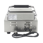 CHZ-810 electric contact grill with ribbed non-stick cast-iron plates