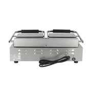 CHZ-810-2 double-plate electric contact grill with fully ribbed plates