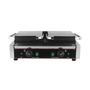 CHZ-810-2A double electric contact grill with ribbed and smooth plates