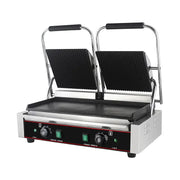CHZ-810-2B double electric contact grill with smooth non-stick plates