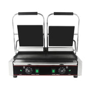 CHZ-810-2B double electric contact grill with smooth non-stick plates