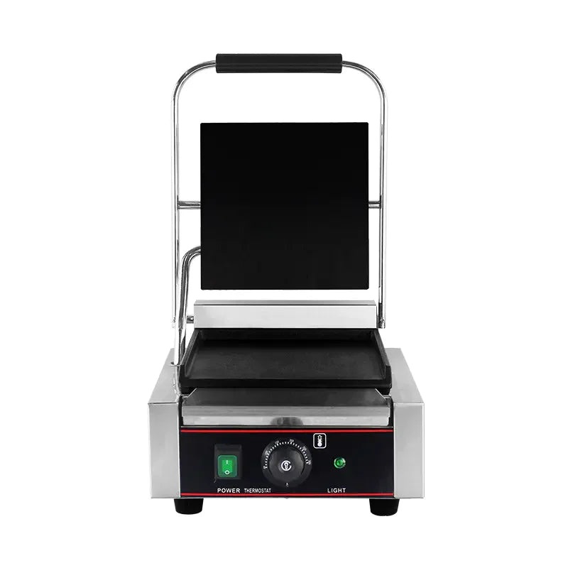 CHZ-810B electric contact grill with flat non-stick cast-iron plates