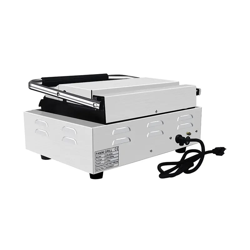 CHZ-820 portable electric contact grill with black non-stick iron plates