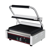 CHZ-820 portable electric contact grill with black non-stick iron plates