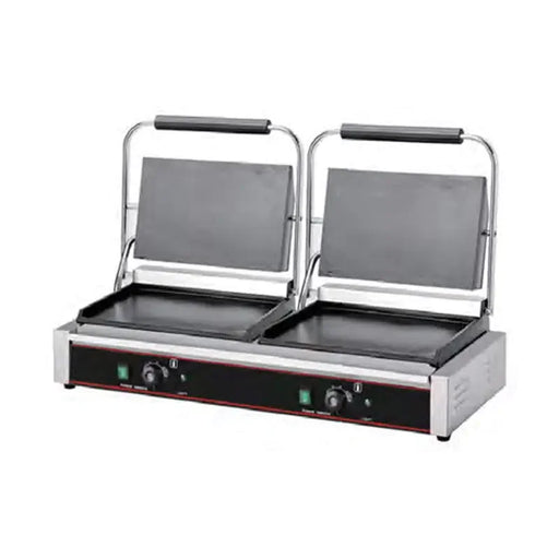 CHZ-820-2B wide double-plate electric contact grill with fully flat plates