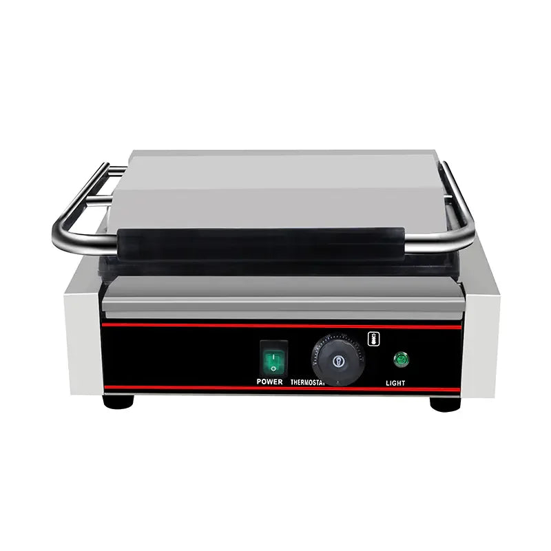CHZ-820 portable electric contact grill with black non-stick iron plates