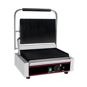 CHZ-820 portable electric contact grill with black non-stick iron plates