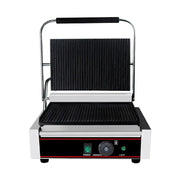 CHZ-820 portable electric contact grill with black non-stick iron plates
