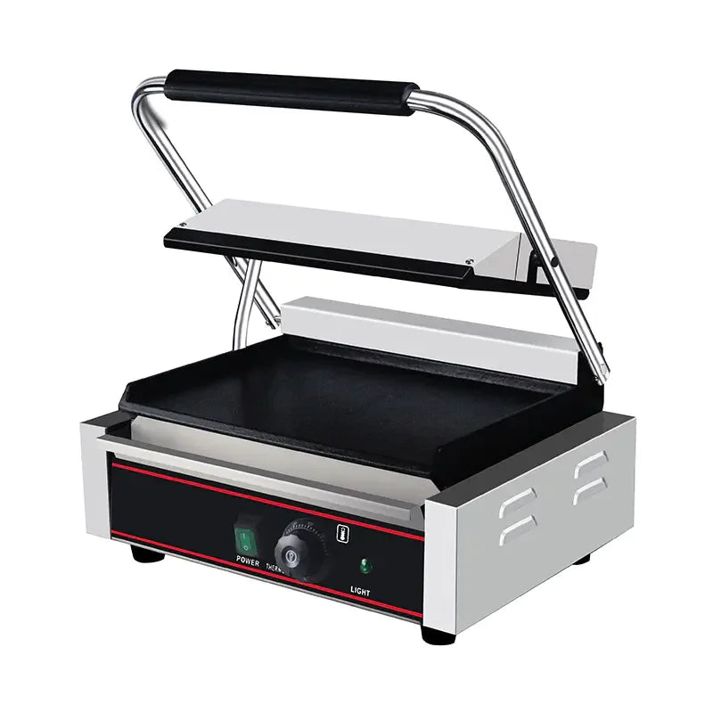 CHZ-820B single-plate electric contact grill with fully flat plates