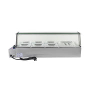 RTC-3H 3-pan countertop electric bain marie, stainless steel