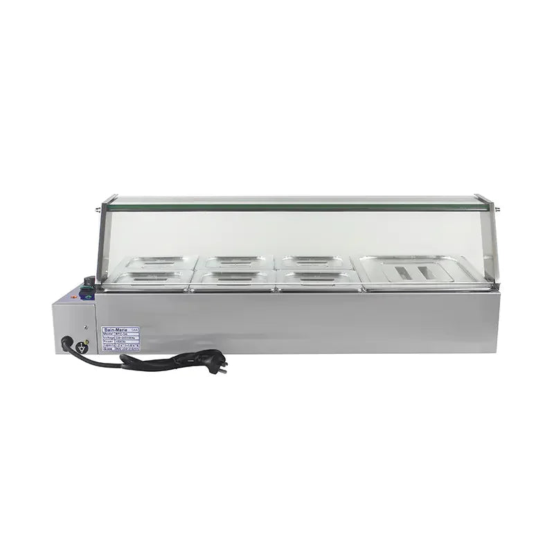 RTC-3H 3-pan countertop electric bain marie, stainless steel