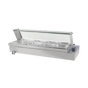 RTC-3H 3-pan countertop electric bain marie, stainless steel