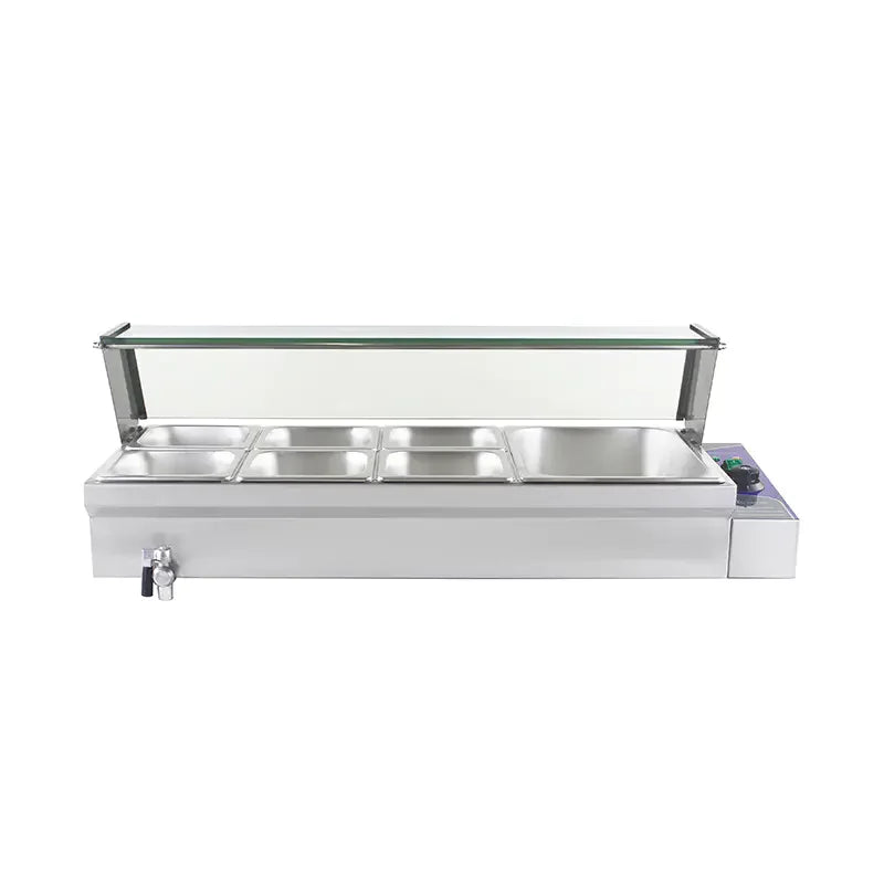 RTC-3H 3-pan countertop electric bain marie, stainless steel