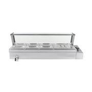 RTC-3H 3-pan countertop electric bain marie, stainless steel