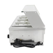 RTC-4D commercial electric bain marie food warmer with tempered glass guard and 1/2 GN pans