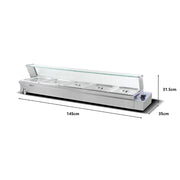 RTC-5H 5-pan countertop electric bain marie, stainless steel