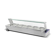 RTC-6H 6-pan countertop electric bain marie, stainless steel