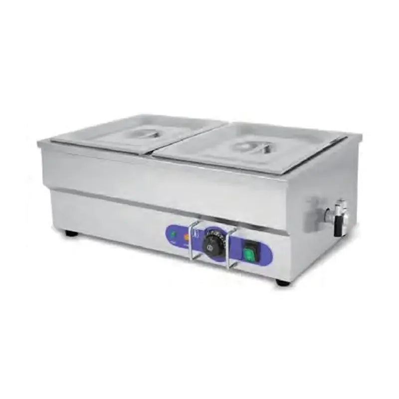 SB-2T(1/2) countertop commercial electric bain marie food warmer with two 1/2 GN pans