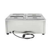 SB-2T(1/2) countertop commercial electric bain marie food warmer with two 1/2 GN pans
