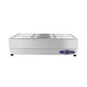 SB-2T(1/6) countertop commercial electric bain marie food warmer with six 1/6 GN pans