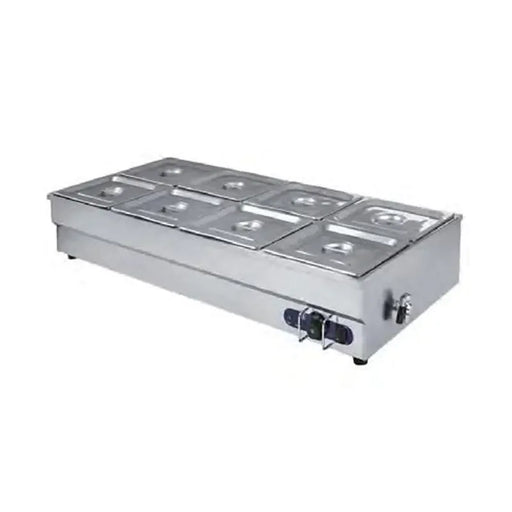 SB-8T commercial electric bain marie food warmer with eight 1/2 GN pans