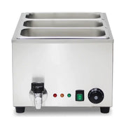 SB-2P compact countertop electric bain marie, stainless steel