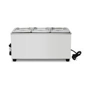 SB-2P compact countertop electric bain marie, stainless steel
